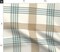Preppy Traditional Classic Plaid Cabincore Blue Khaki Neutral Beige Lines Summer Cabin Lake House Lodge Modern Farmhouse Rustic Country Vintage Custom Printed Fabric by Spoonflower Various Fabrics by the Yard or Fat Quarter
